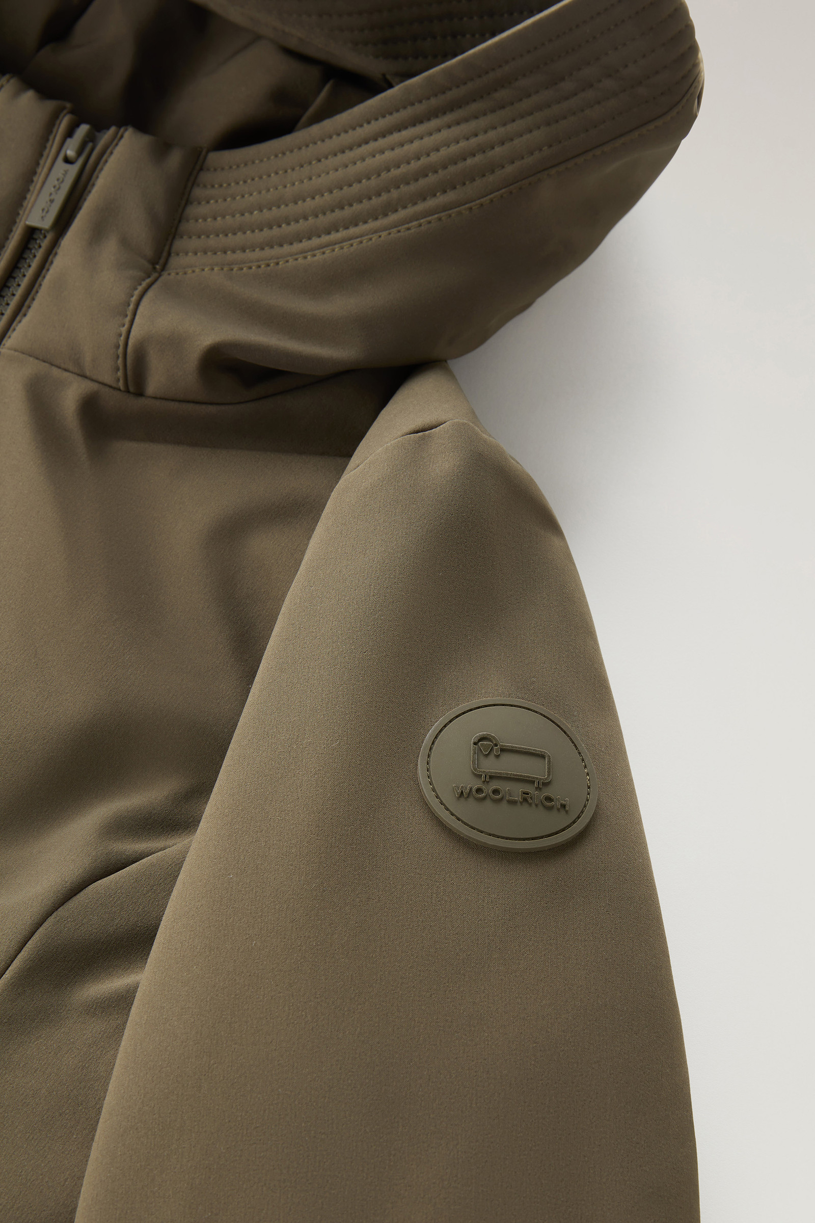 Firth Parka in Tech Softshell Green photo 7 | Woolrich