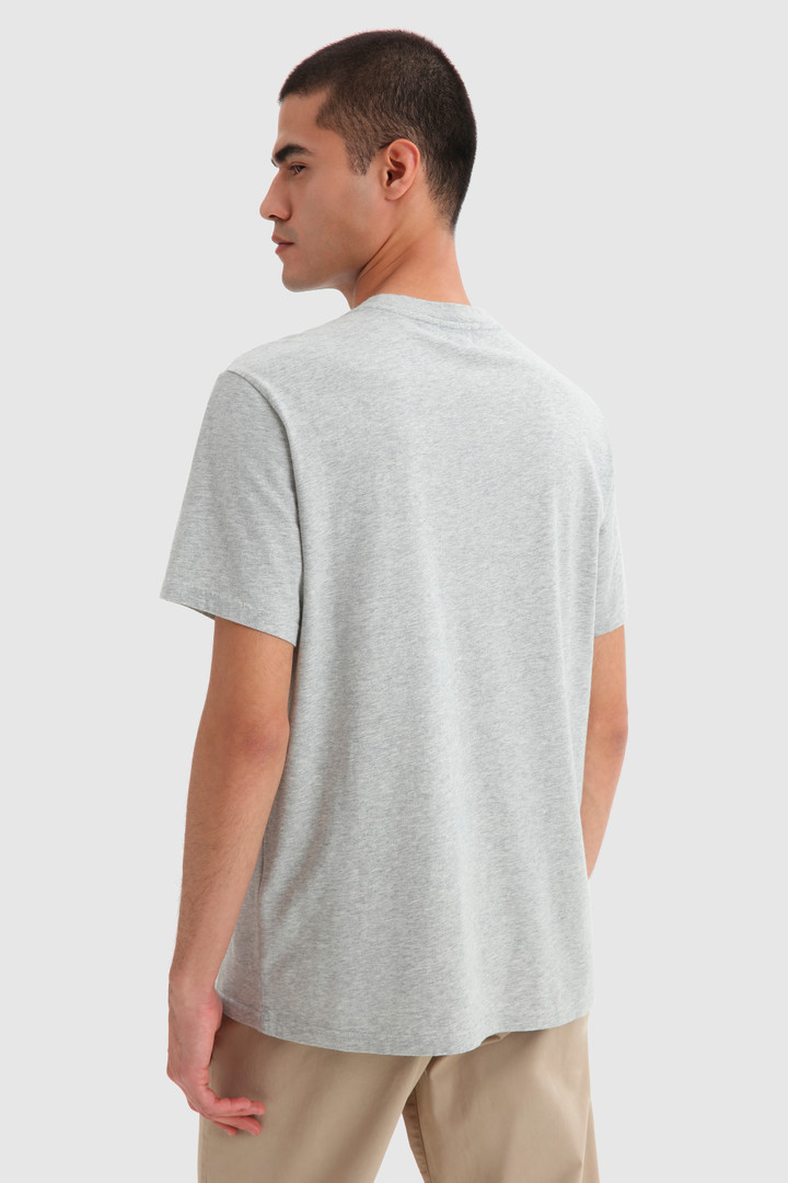 T-Shirt with Chest Pocket Grey photo 3 | Woolrich