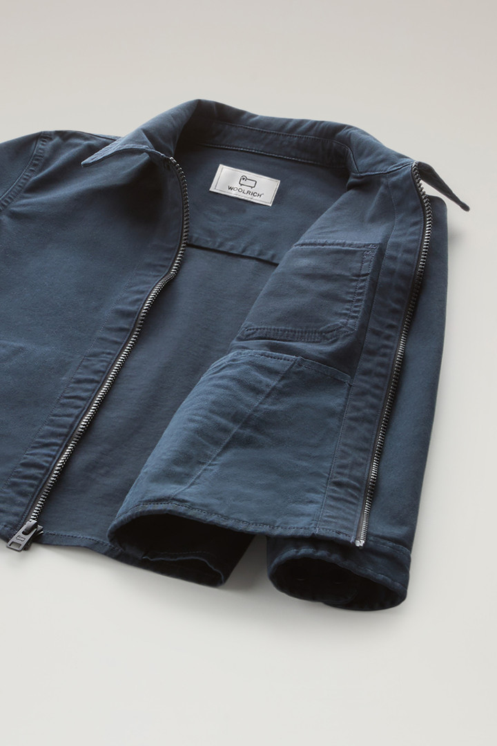 Overshirt aus stückgefärbter Stretch-Baumwolle für Jungen Blau photo 6 | Woolrich