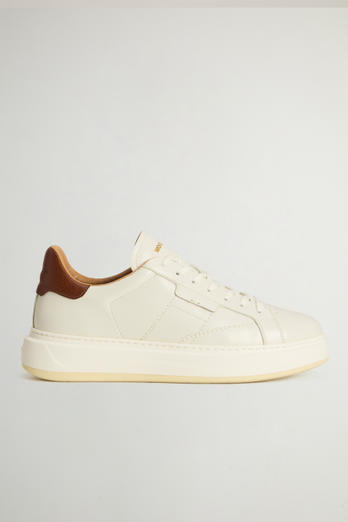 Arrow Sneakers in Leather White | Woolrich