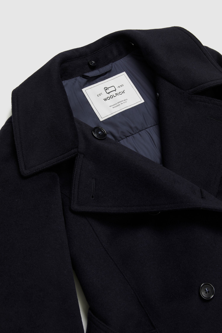 Kuna trench coat in Italian wool blend with belt