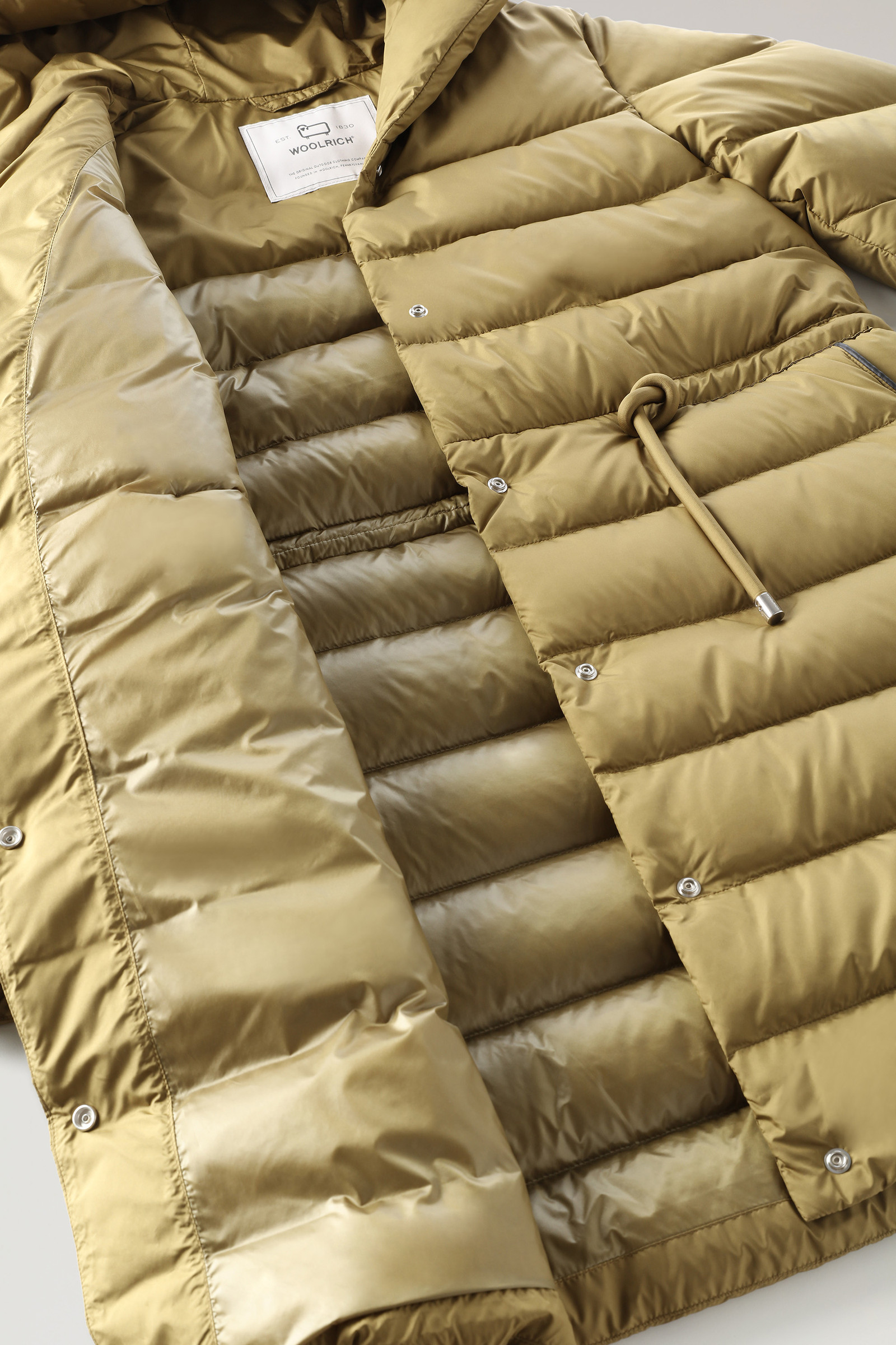 Ellis Long Microfiber Daunenjacke grün photo 10 | Woolrich