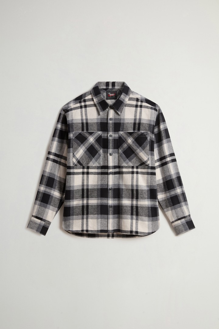 Checked Shirt in Cotton-Blend Flannel by Todd Snyder Multicolor photo 8 | Woolrich