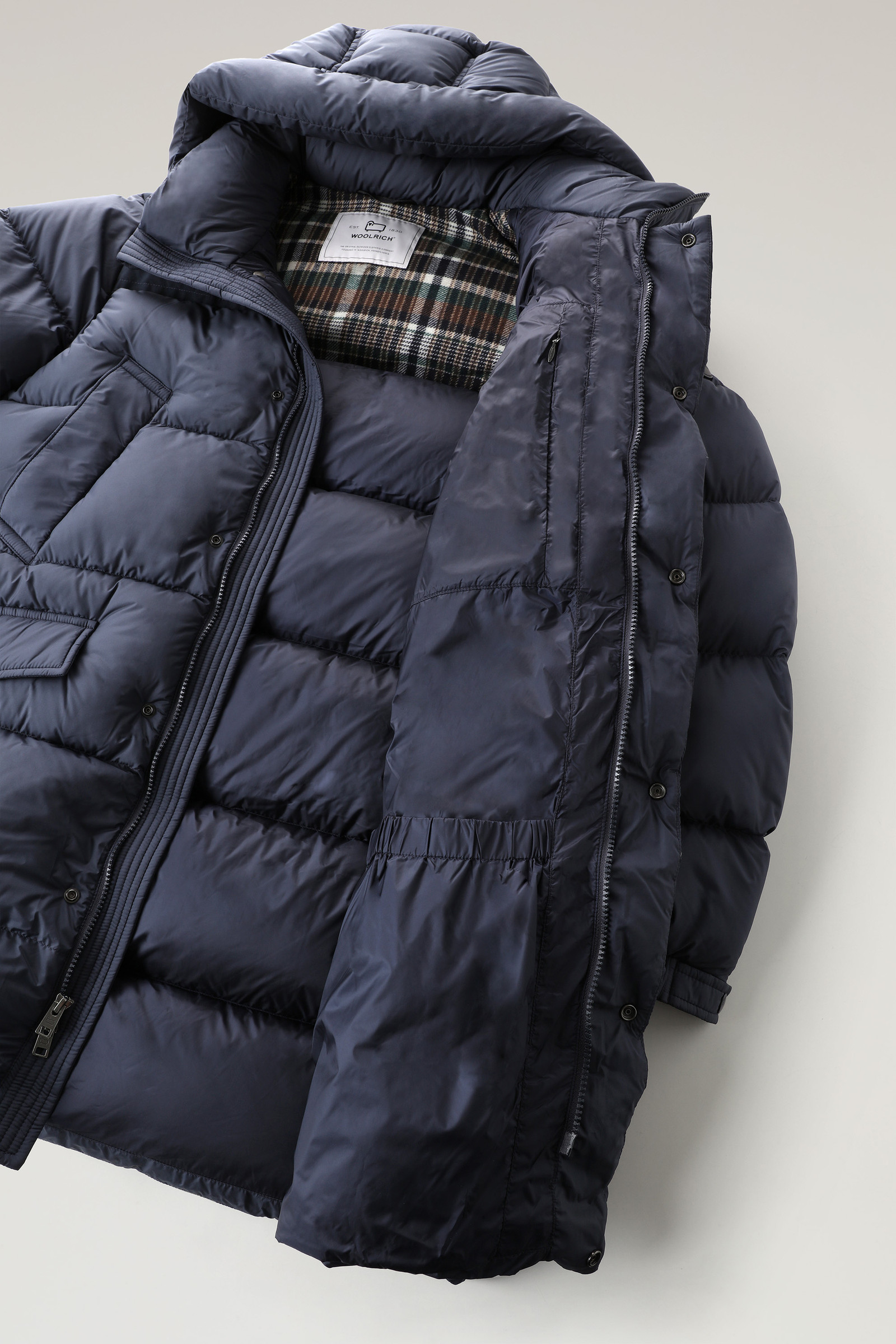 Save 10% Mens Clothing Jackets Down and padded jackets Woolrich Melton Blue Parka for Men 
