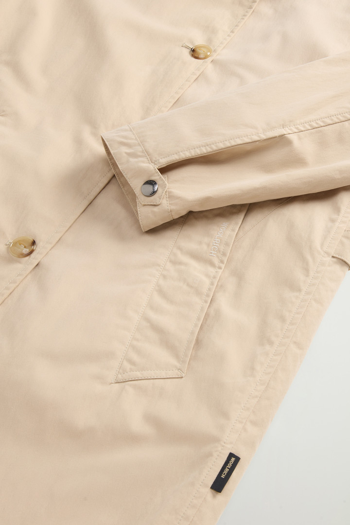 Overcoat in Limonta Cotton Blend Beige photo 3 | Woolrich