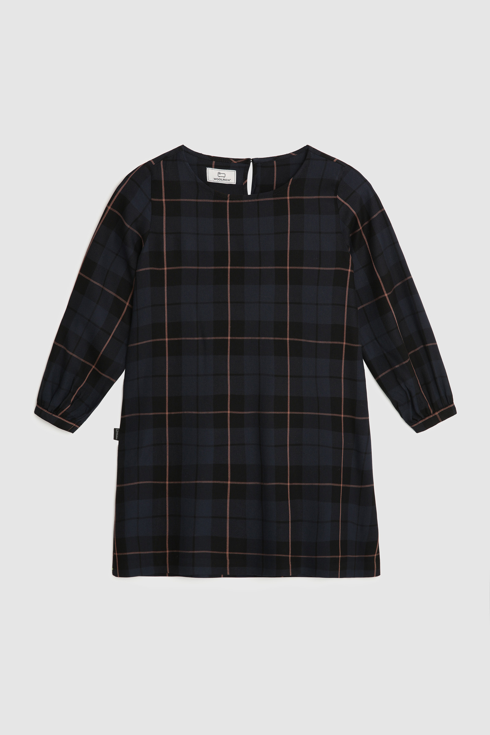 Twill-Kleid mit Karomuster für Mädchen