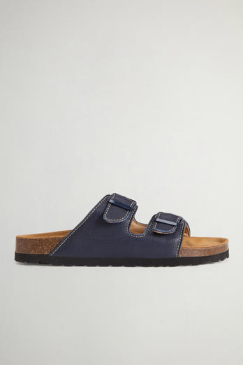 Sandalen van getrommeld leer Blauw photo 1 | Woolrich