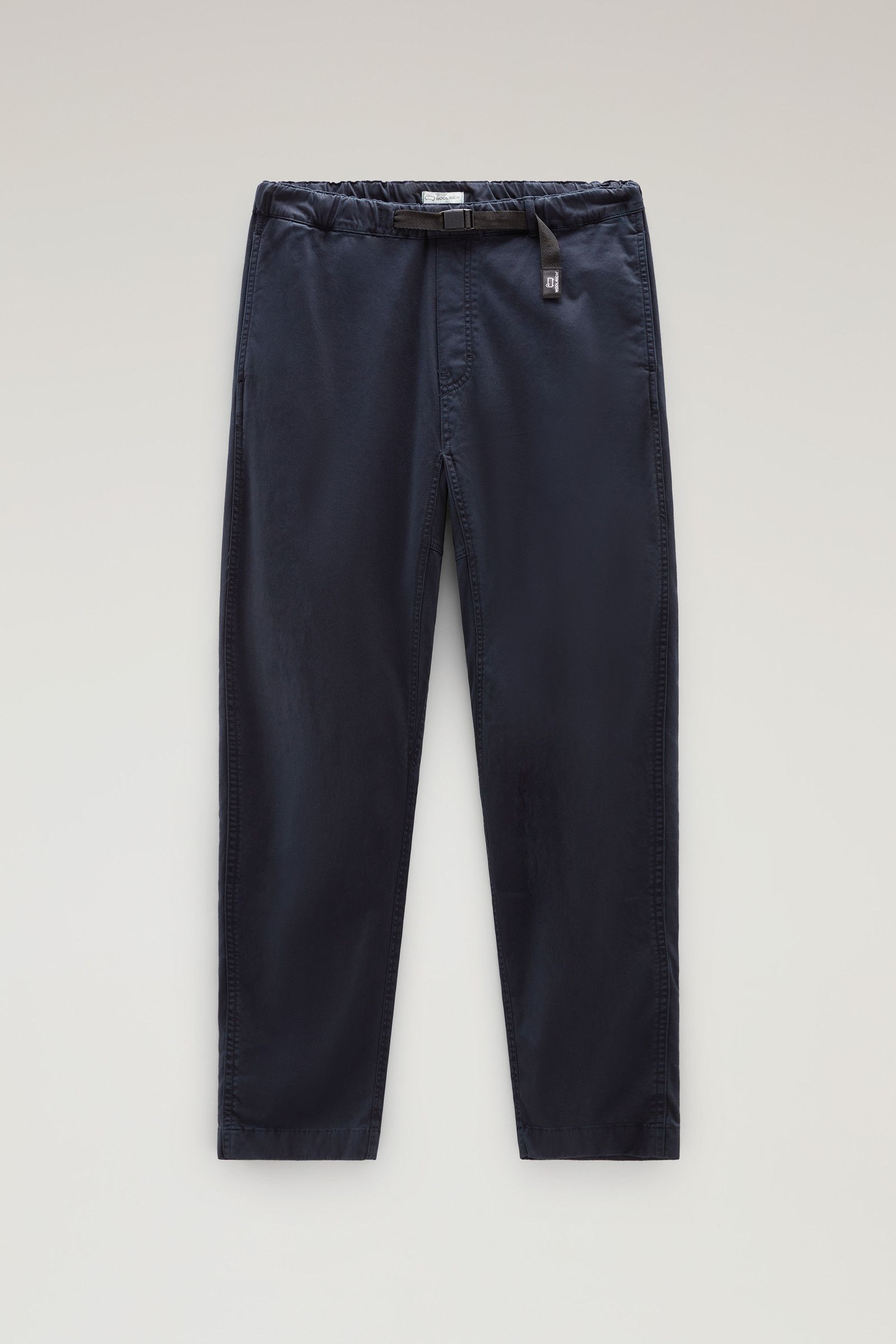 Garment-Dyed Chino Pants in Stretch Cotton Blue photo 4 | Woolrich