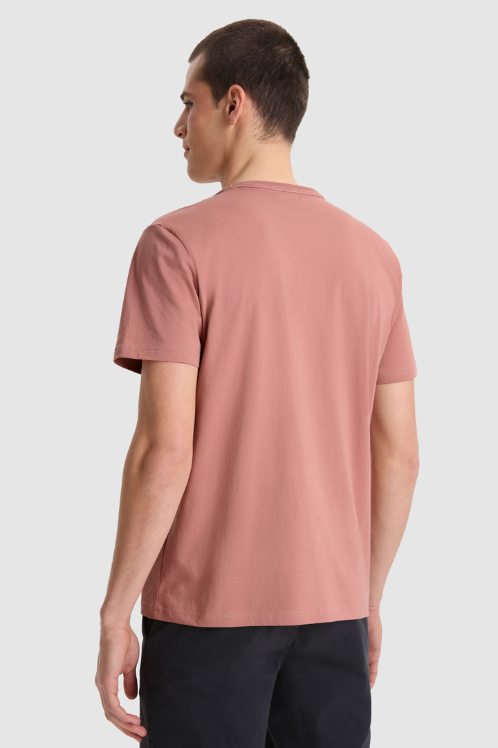 Macro Logo T-Shirt Pink photo 3 | Woolrich