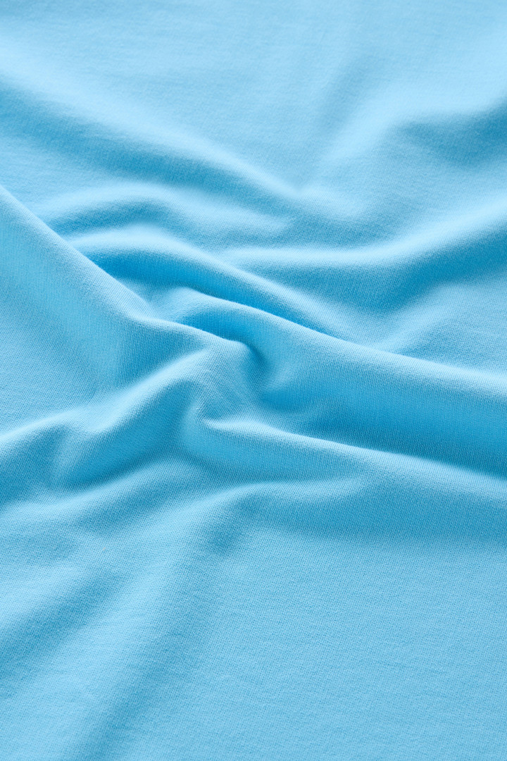 Sweat-shirt à capuche en pur coton avec poche Bleu photo 9 | Woolrich