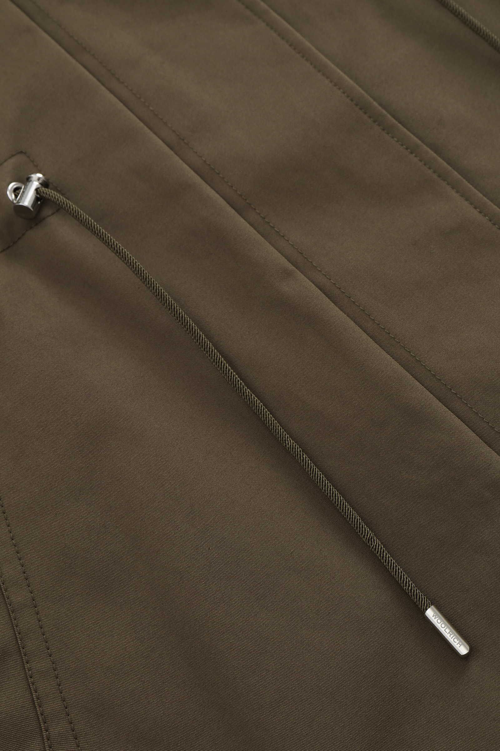 Havice Light Parka with Printed Check Lining Green photo 8 | Woolrich