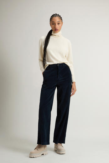 Garment-Dyed Corduroy Pants Blue | Woolrich