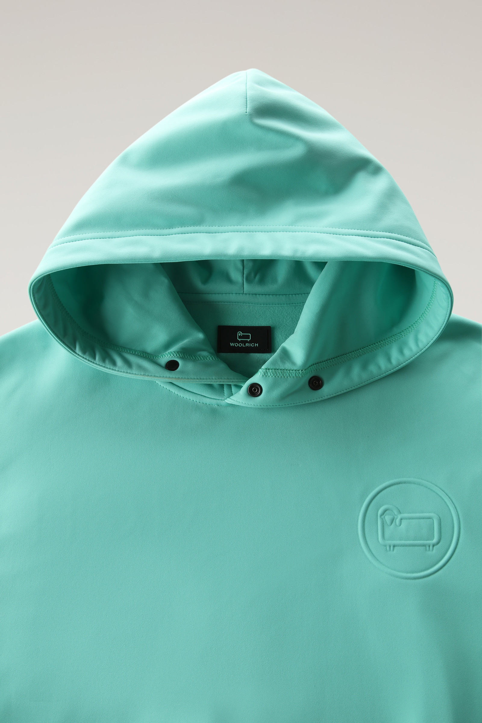 Sweatshirt aus technischem Gewebe mit Kapuze Grün photo 5 | Woolrich