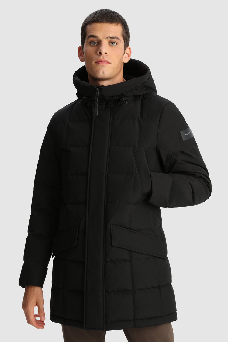 Men's Blizzard Quilted Parka Black | Woolrich