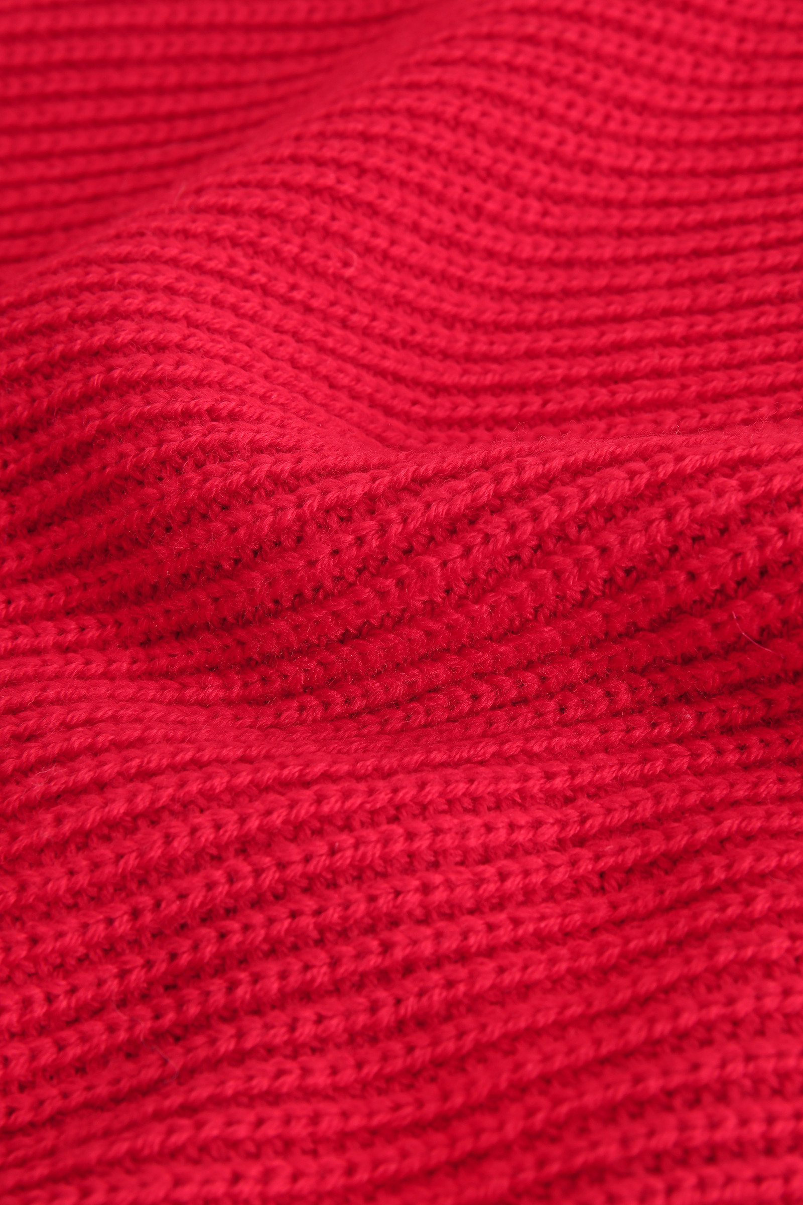 Ribbed Virgin Merino Wool Crewneck Sweater Red photo 8 | Woolrich