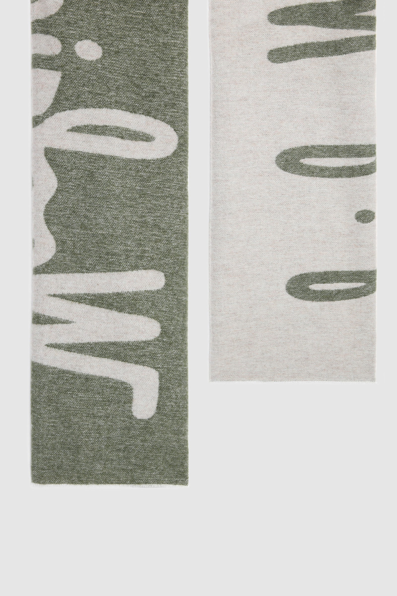 Schal mit Logo aus Wollmischung