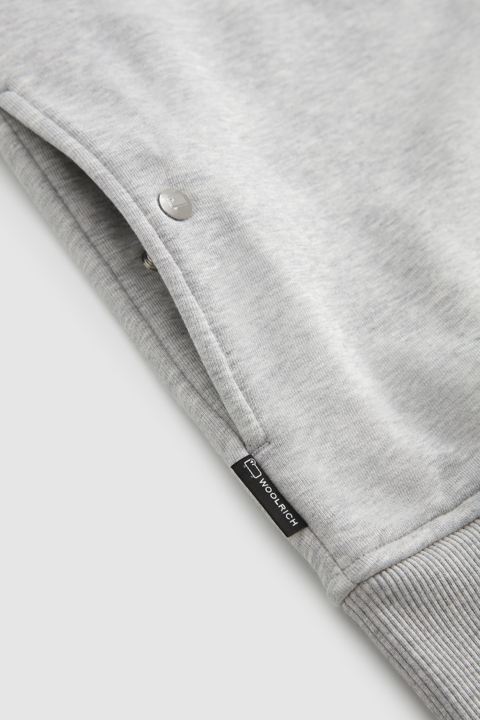 Luxe Track Sweatshirt with Embroidered Vintage Logo Grey photo 6 | Woolrich