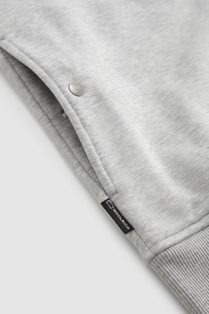 Luxe Track Sweatshirt with Embroidered Vintage Logo Grey photo 6 | Woolrich