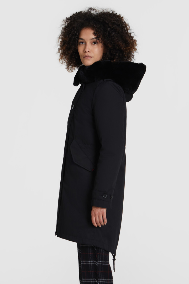 Literary Parka with Fur Black photo 3 | Woolrich