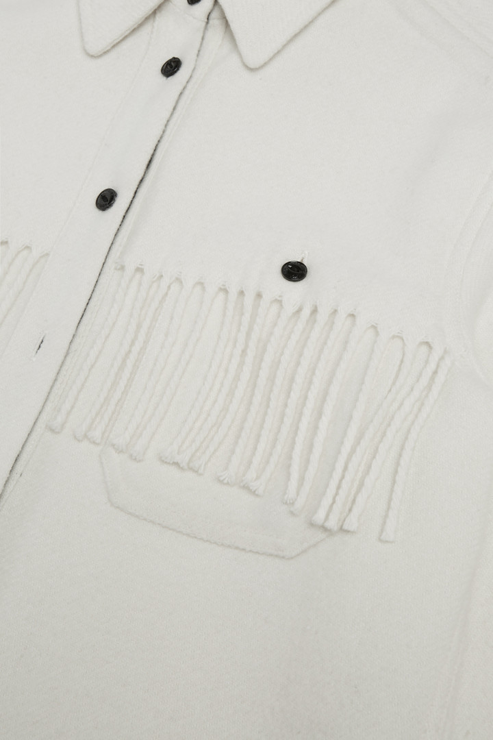 Stag overshirt with fringes