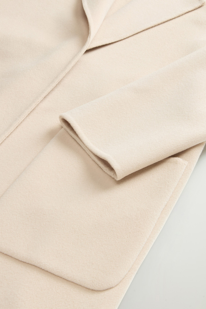 Long Coat in Pure Virgin Wool with Belt Beige photo 7 | Woolrich
