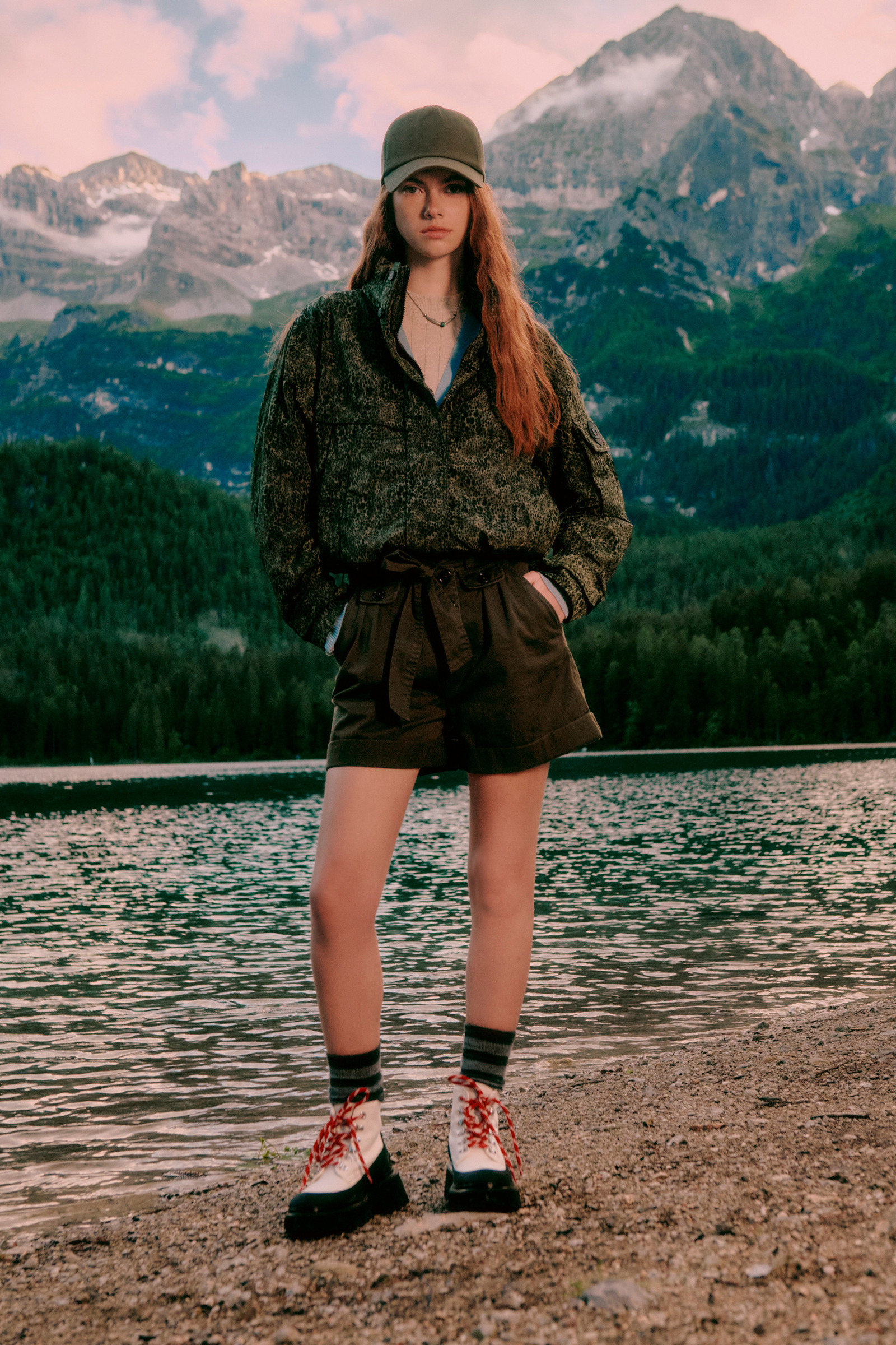 Veste Camo avec capuche pliable vert photo 13 | Woolrich