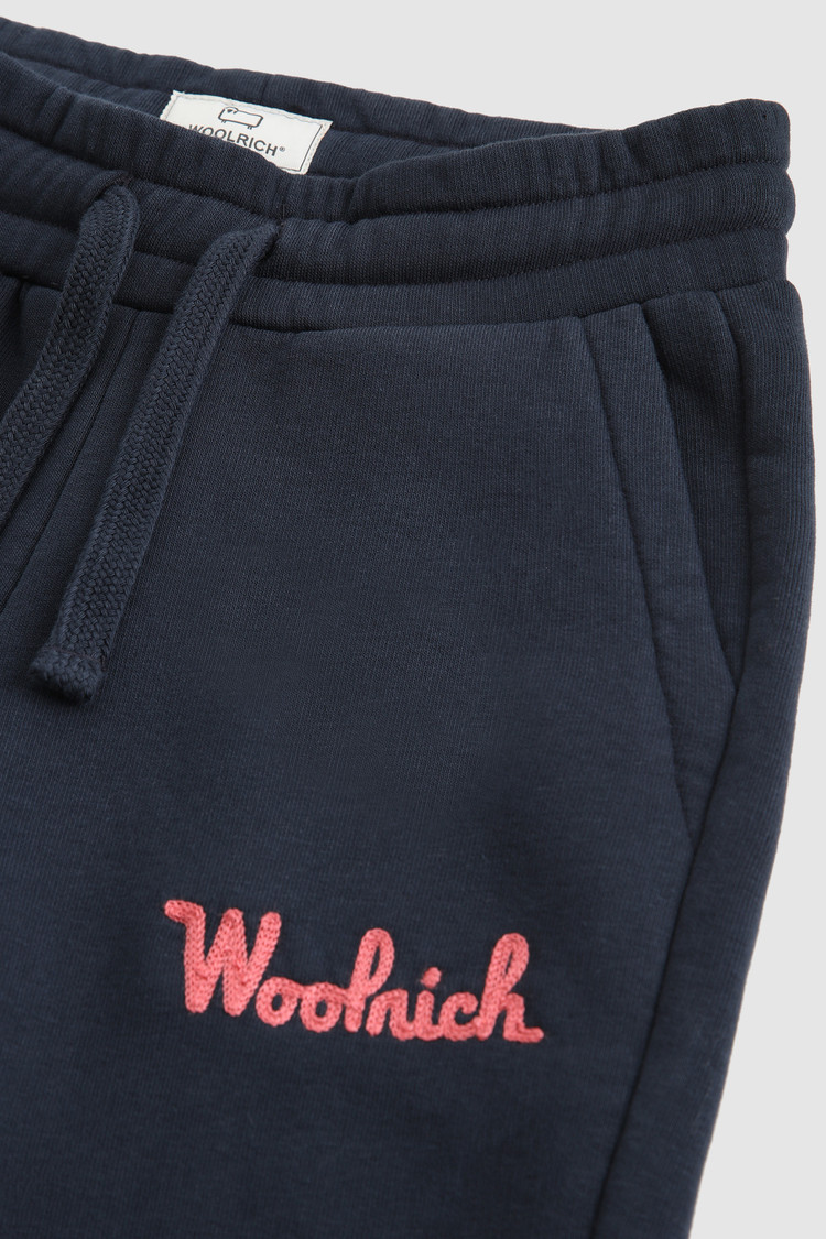 Baumwollhose für Mädchen mit gesticktem Logo