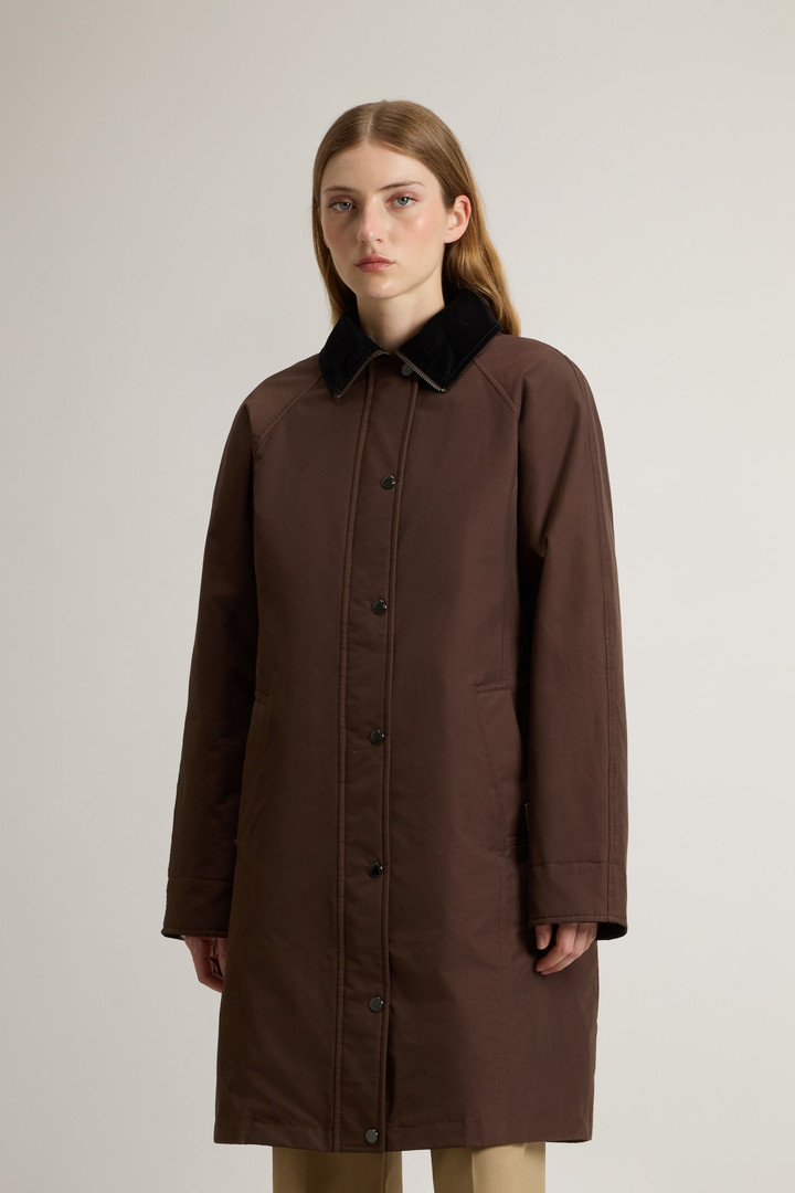 Cappotto in Ramar Cloth con colletto in velluto Marrone photo 1 | Woolrich