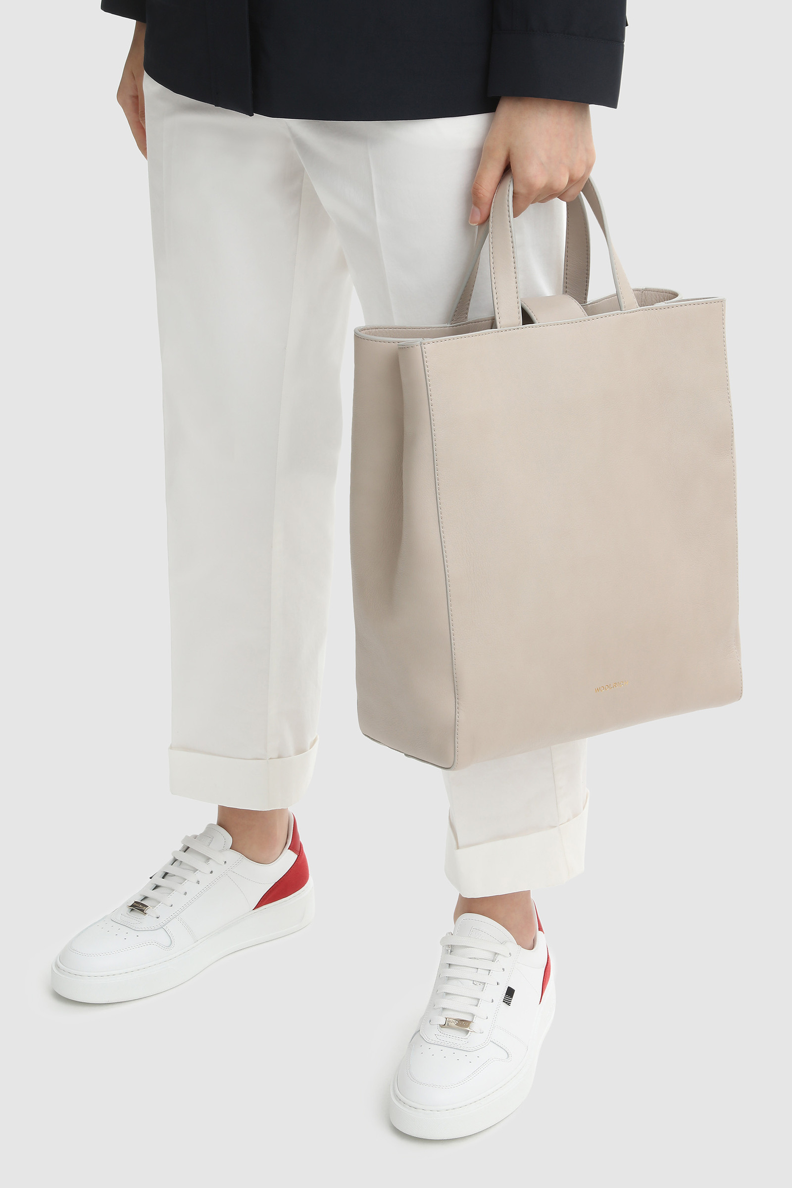 Tote bag with detachable strap White photo 8 | Woolrich