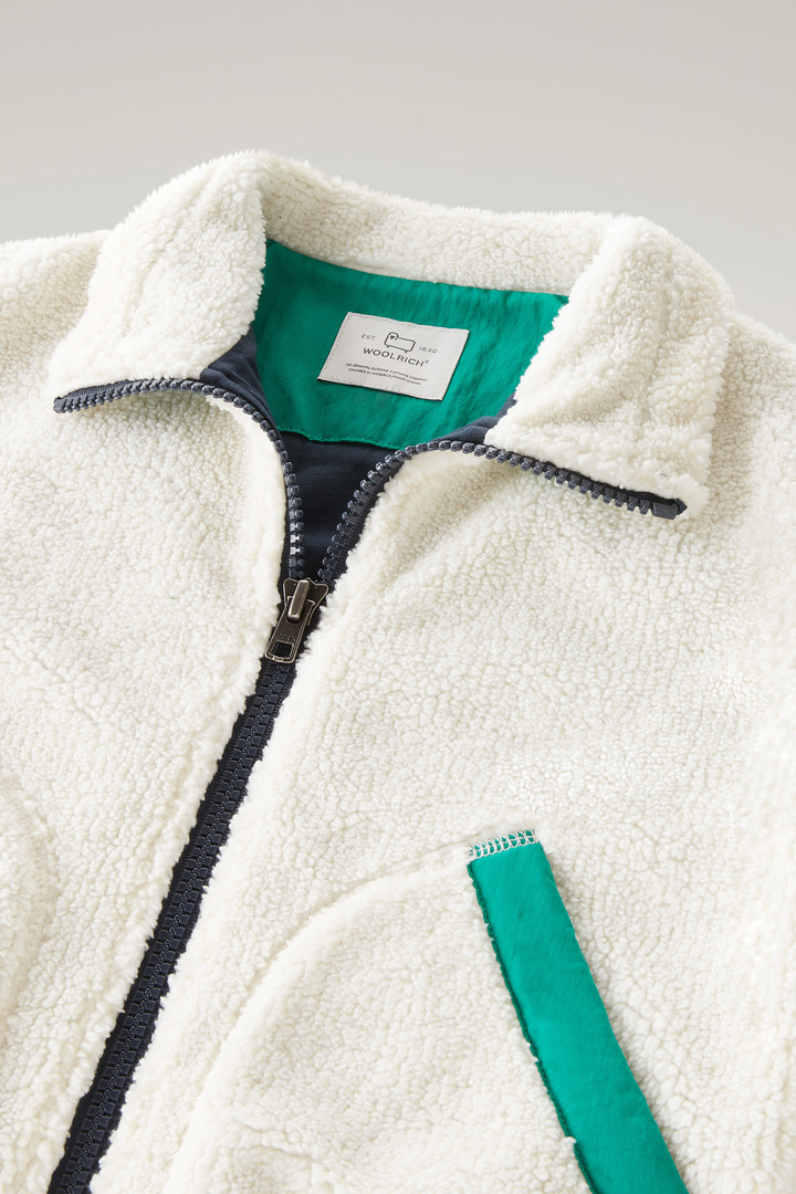 Boys's Sherpa Zip Sweater White photo 3 | Woolrich