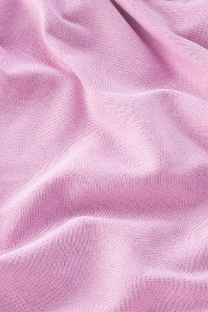 Kapuzenpullover aus reiner Baumwolle mit aufgesticktem Logo Rosa photo 8 | Woolrich