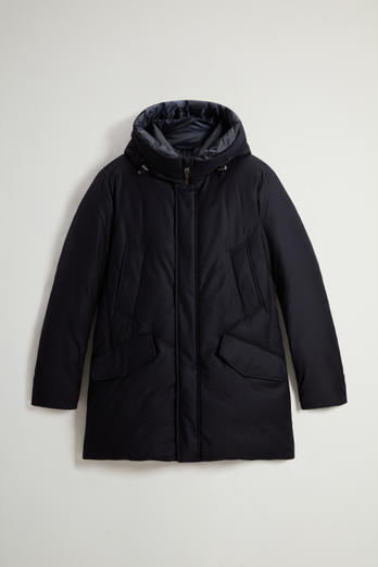 Parka in Italian Wool and Silk Blend Crafted with a Loro Piana Fabric Blue photo 1 | Woolrich