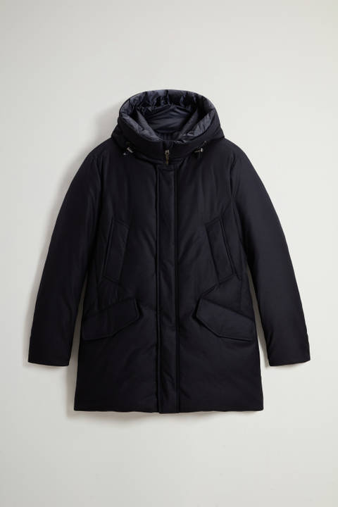 Parka van Italiaanse wol en zijde, gemaakt van een Loro Piana-stof Blauw photo 2 | Woolrich