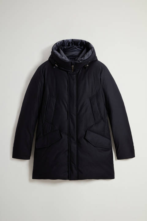 Parka in Italian Wool and Silk Blend Crafted with a Loro Piana Fabric Blue photo 2 | Woolrich