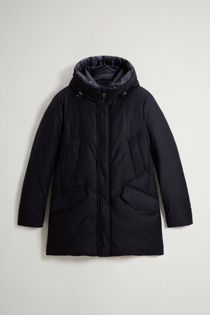 Parka in Italian Wool and Silk Blend Crafted with a Loro Piana Fabric Blue photo 5 | Woolrich