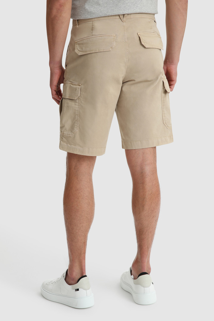 Cargoshort van stretch katoen
