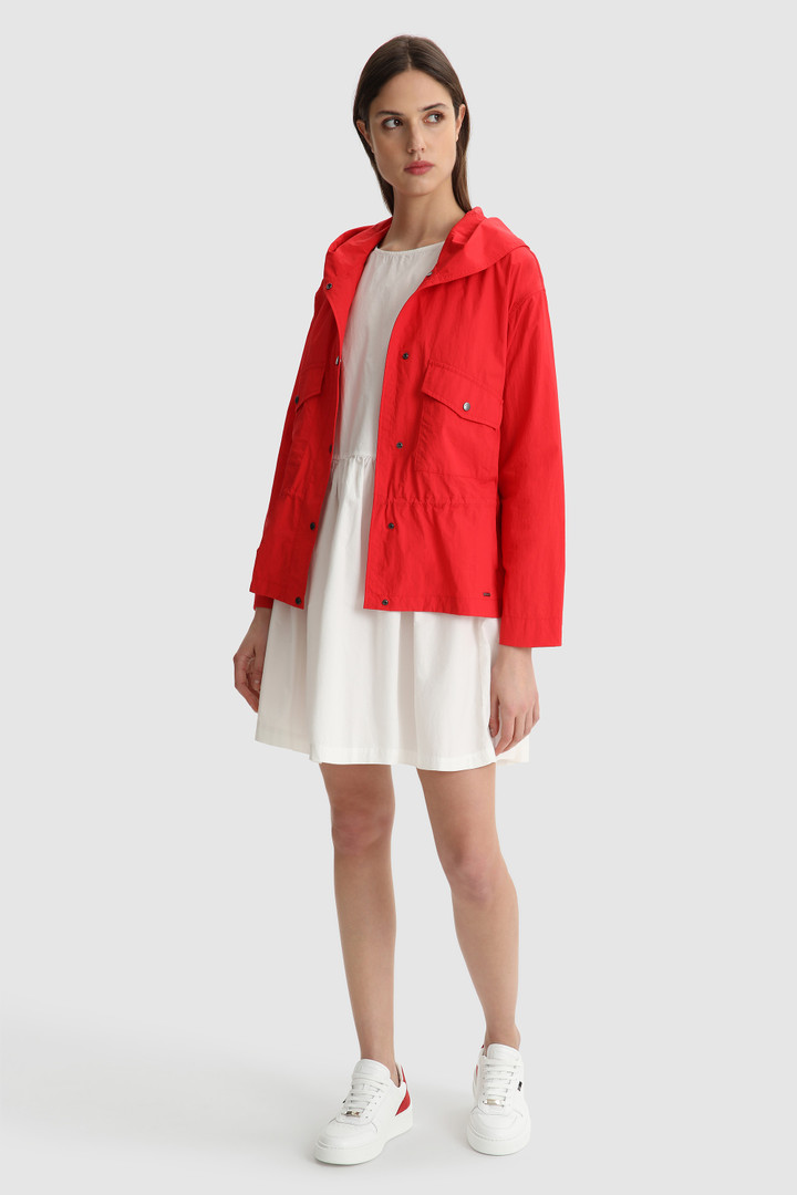Vestito in cotone con maniche ad aletta