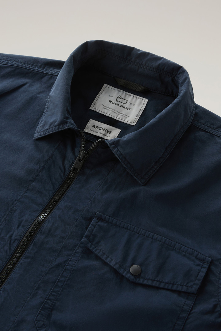 Garment-Dyed Overshirt in Pure Cotton Blue photo 6 | Woolrich