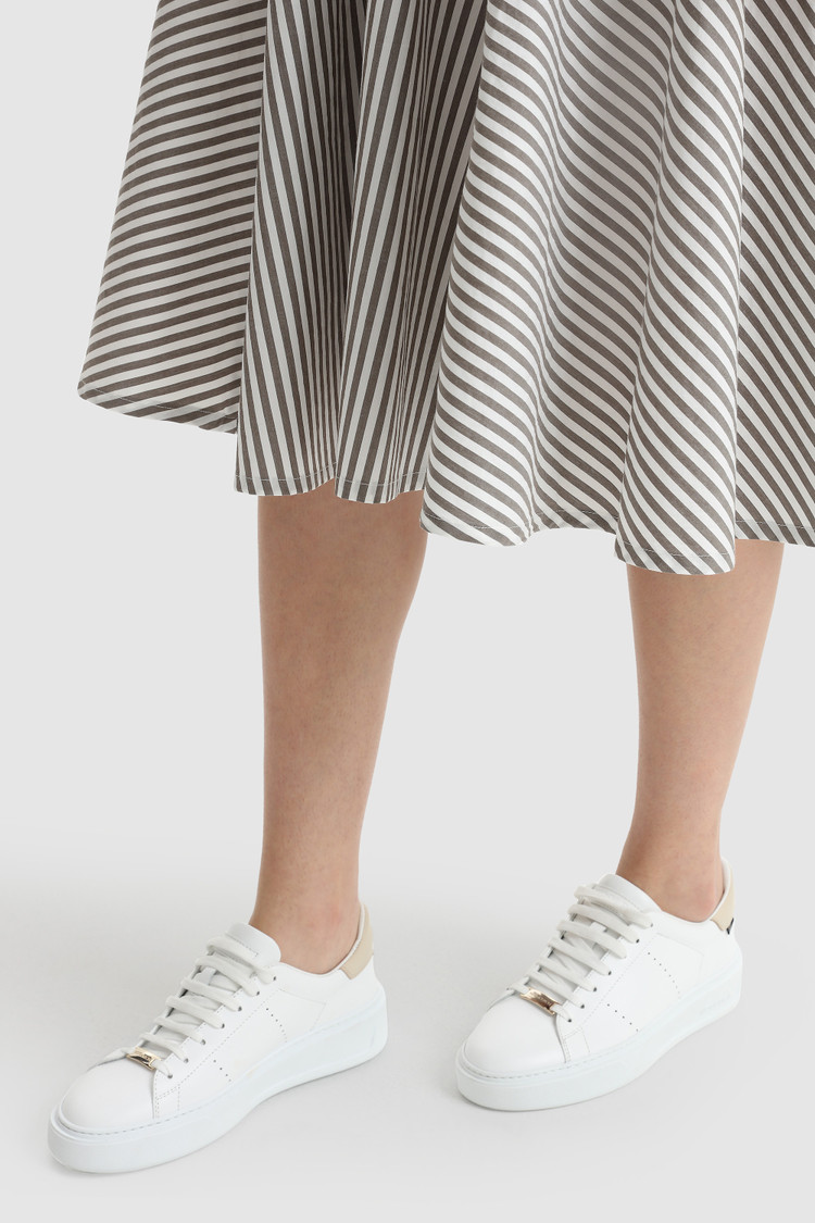 Lange katoenen jurk met print