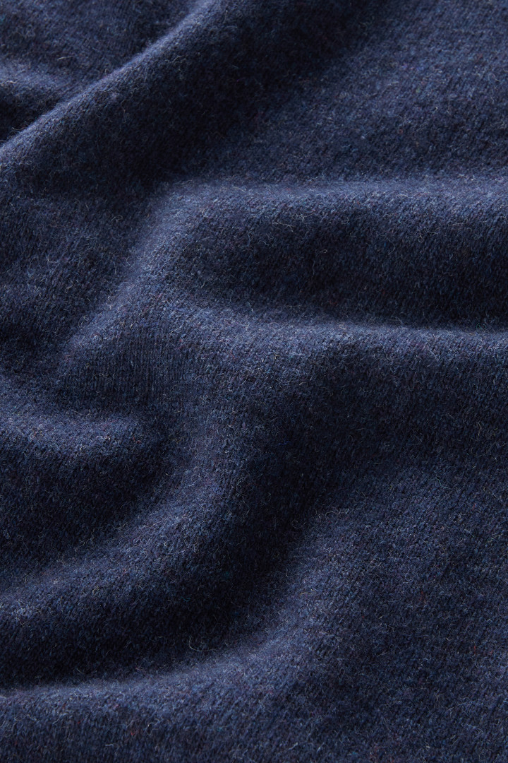 Crewneck Sweater in Merino Wool Blend Blue photo 8 | Woolrich