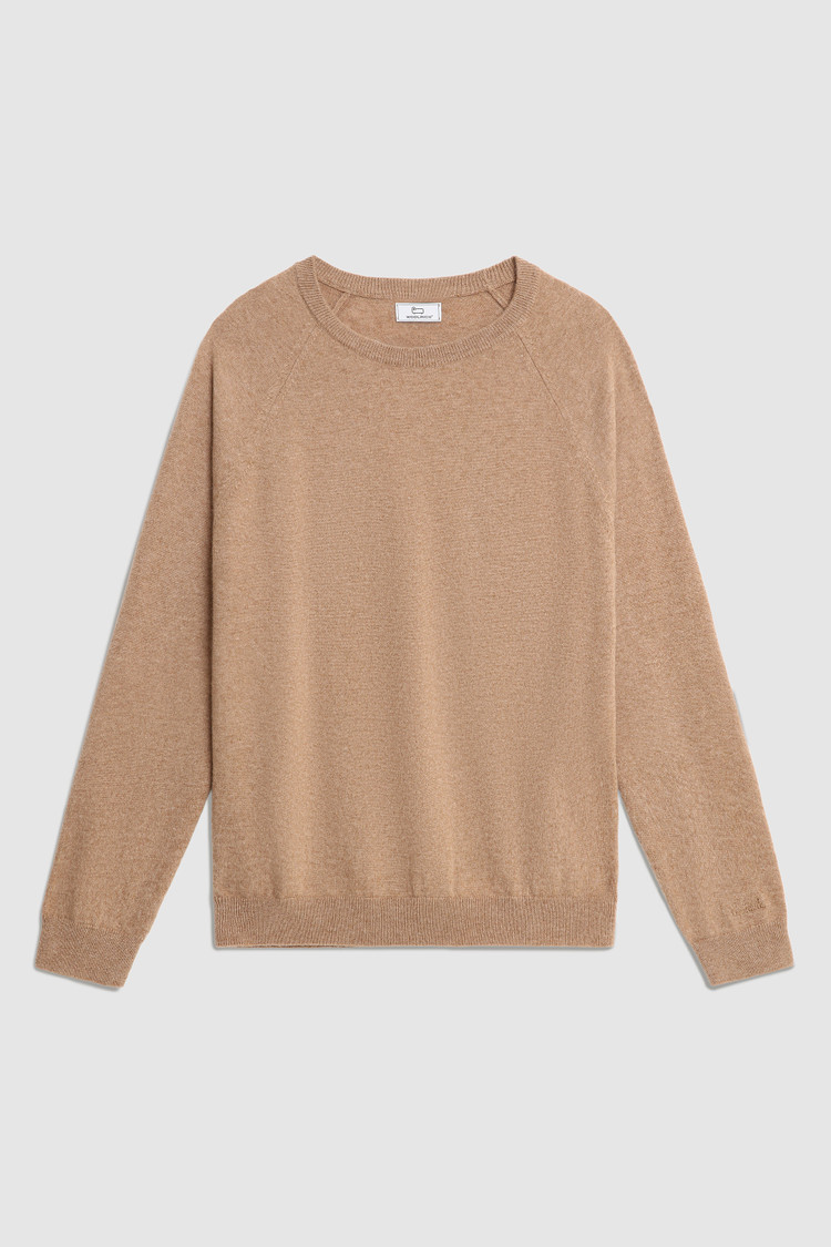 Luxe trui van kasjmieren garen met ronde hals