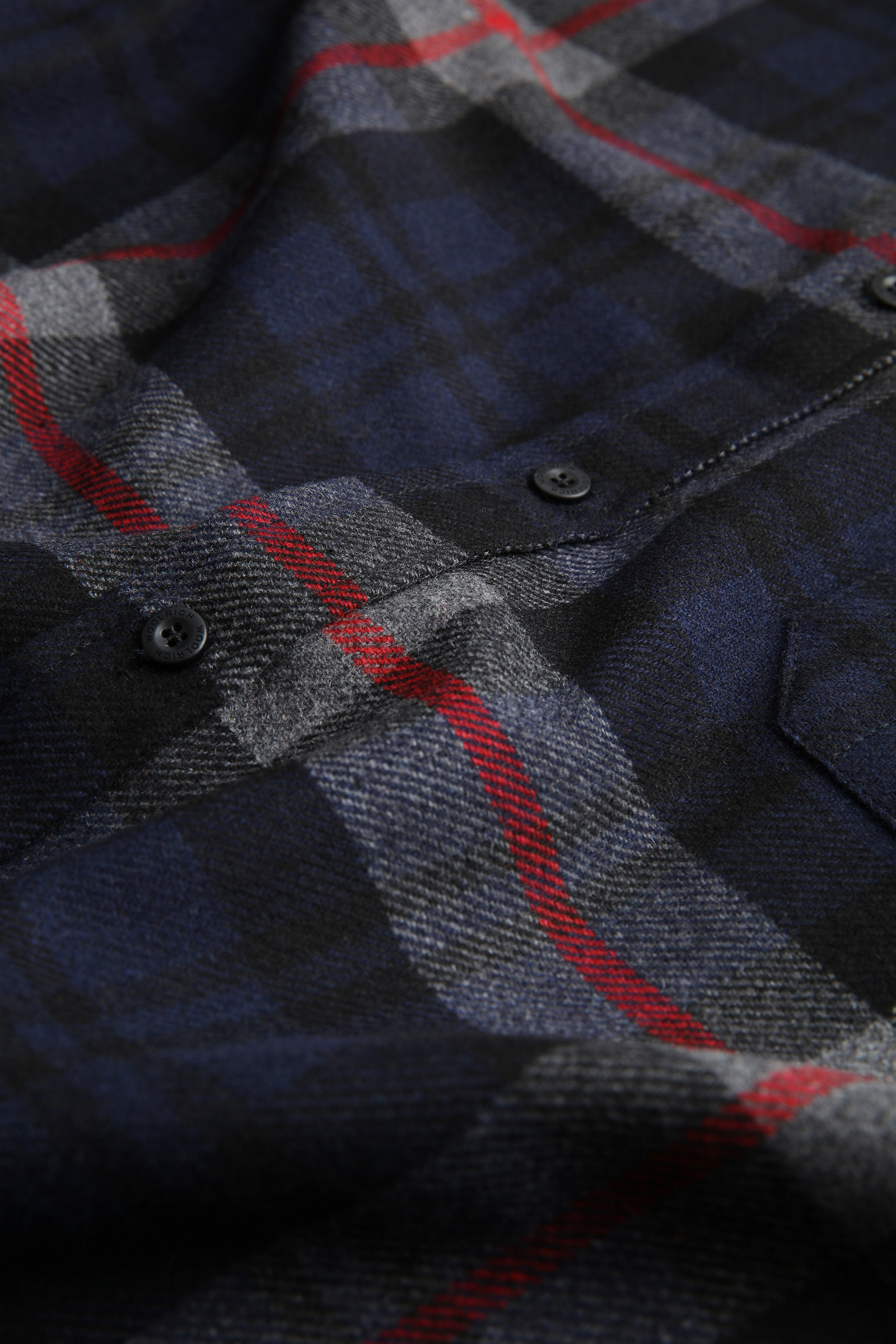Trout Run Flannel Shirt - Made in Usa Blue photo 10 | Woolrich