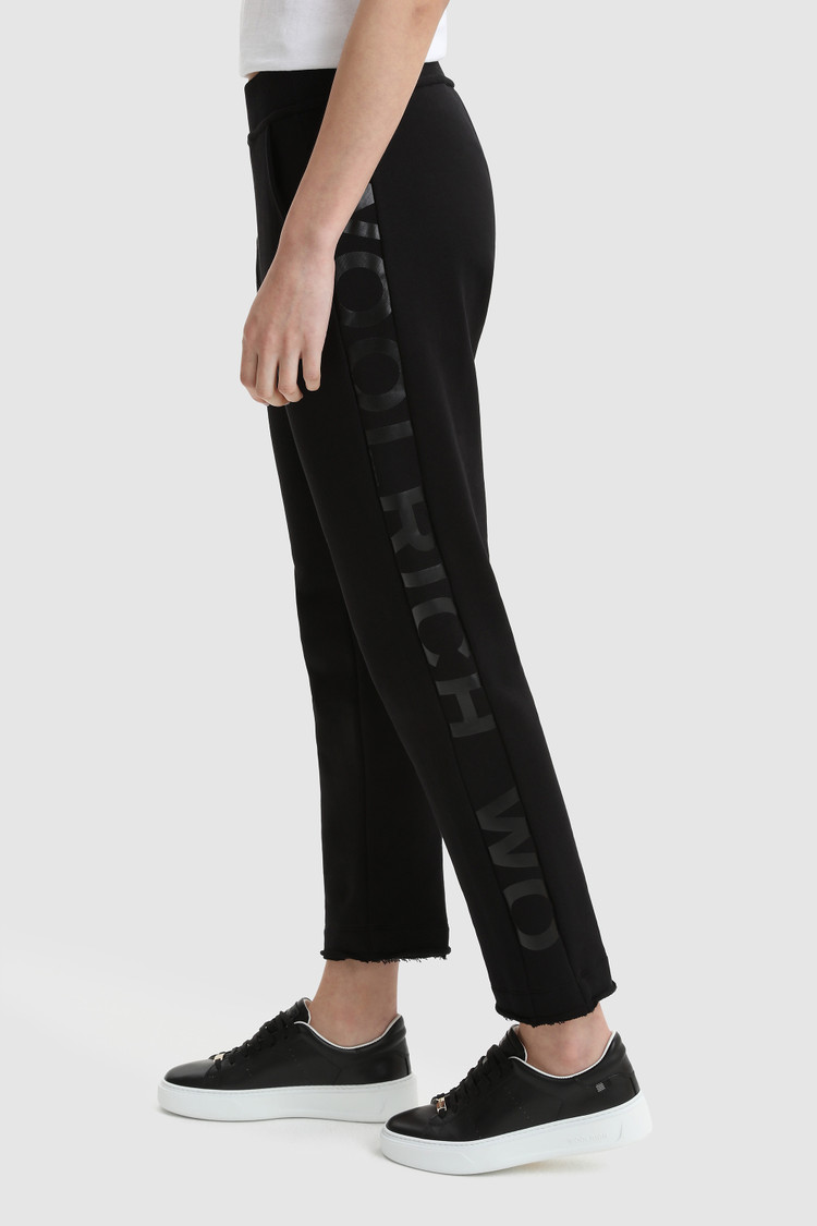 Pantalones de felpa con logotipo estampado