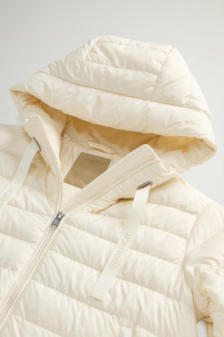 Padded Microfiber Jacket with Hood White photo 6 | Woolrich