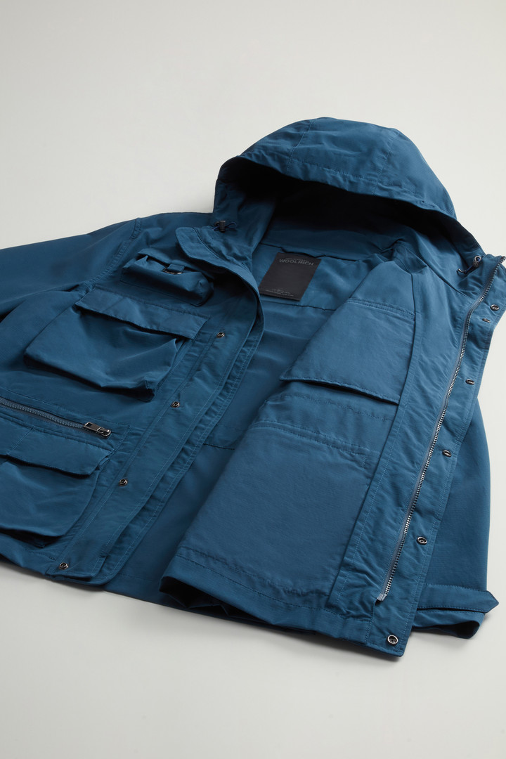 Fishing Jacket in Cotton- and Nylon-Blend Olmetex Ripstop by Todd Snyder Blue photo 9 | Woolrich