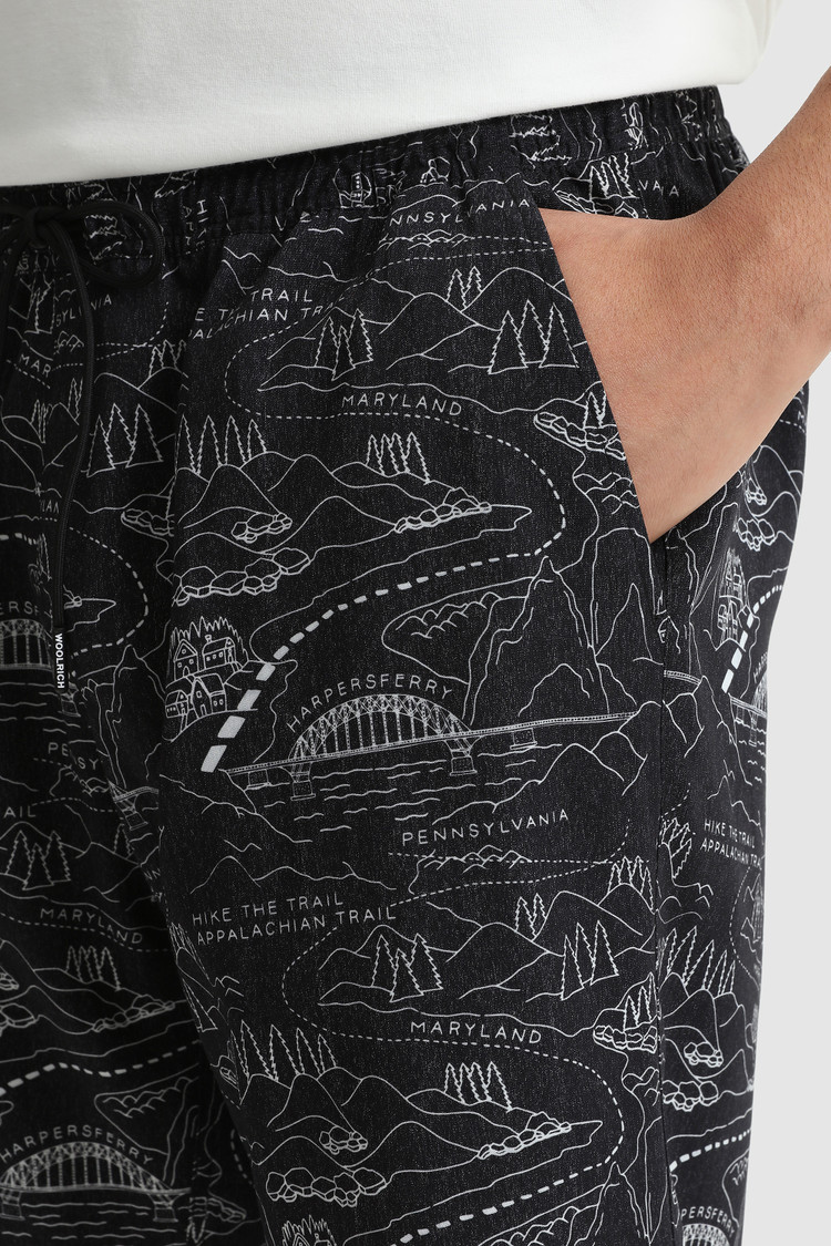 Short tencel with Trail pattern