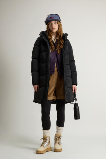 Kelly lange Daunenjacke Schwarz | Woolrich