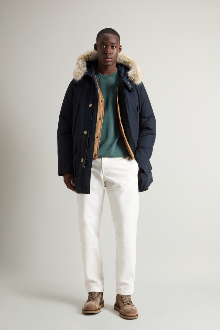 Arctic Parka en Ramar Cloth avec fourrure amovible Bleu photo 2 | Woolrich