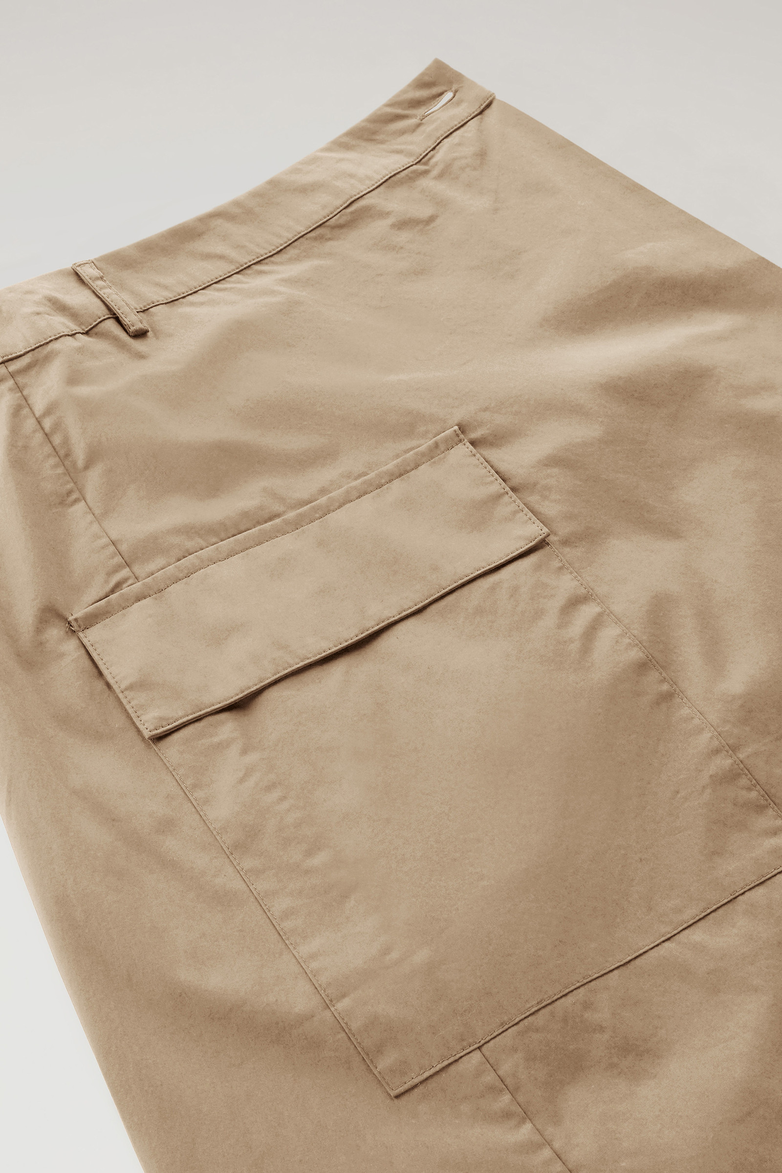 Wrap Skirt in Pure Cotton Poplin Beige photo 6 | Woolrich