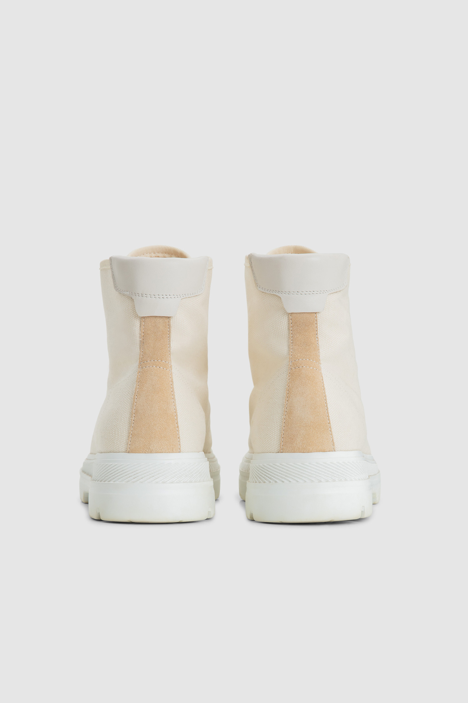 Military Boots in Eco Canvas White photo 3 | Woolrich